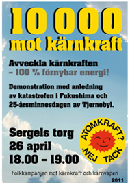 10000 mot kärnkraft
